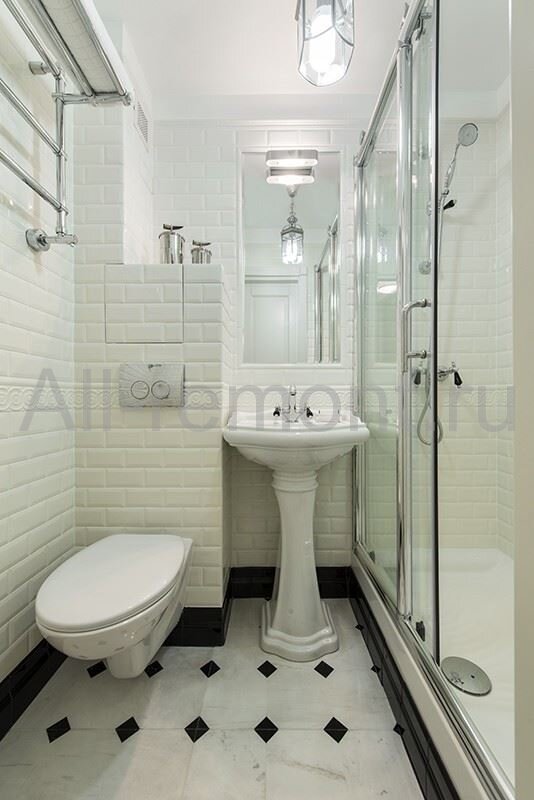 Ремонт квартиры в Новых Черемушках - ванная комната
